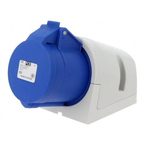 123-6; Connector: AC supply; socket; female; 32A; 230VAC; IEC 60309; IP44; PCE