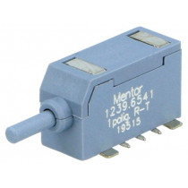 1239.6541; Switch: push-button; Pos: 2; SPDT; 0.5A/60VAC; 0.5A/60VDC; ON-(ON); MENTOR 1239.6541; Switch: push-button; Pos: 2; SPDT; 0.5A/60VAC; 0.5A/60VDC; ON-(ON); MENTOR