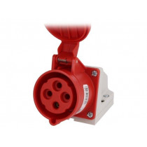 124-6K; Connector: AC supply 3-phase; socket; female; 32A; 400VAC; IP44; PCE