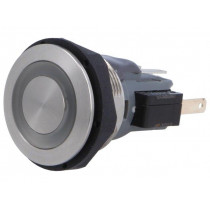 1241.6624.1121000; Switch: vandal resistant; Pos: 2; SPDT; 3A/250VAC; IP67; ON-(ON); SCHURTER 1241.6624.1121000; Switch: vandal resistant; Pos: 2; SPDT; 3A/250VAC; IP67; ON-(ON); SCHURTER