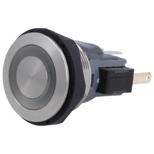 1241.6624.1121000; Switch: vandal resistant; Pos: 2; SPDT; 3A/250VAC; IP67; ON-(ON); SCHURTER 1241.6624.1121000; Switch: vandal resistant; Pos: 2; SPDT; 3A/250VAC; IP67; ON-(ON); SCHURTER