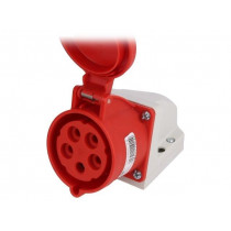 125-6K; Connector: AC supply 3-phase; socket; female; 32A; 400VAC; IP44; PCE