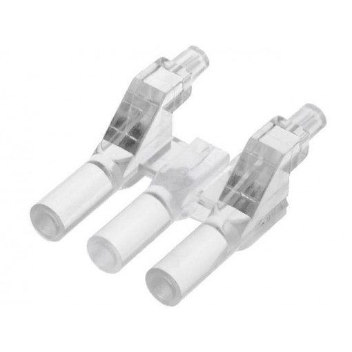 1272.1013; Fibre for LED; round; Ø3mm; No.of mod: 3; Front: flat; MENTOR