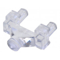 1281.1001; Fibre for LED; round; Ø: 3mm; Front: flat; with PCB mounting; MENTOR