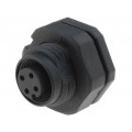 MSAP-04PFFP-SF8002; Socket; M12; PIN: 4; female; A code-DeviceNet / CANopen; THT; IP68; AMPHENOL MSAP-04PFFP-SF8002; Socket; M12; PIN: 4; female; A code-DeviceNet / CANopen; THT; IP68; AMPHENOL