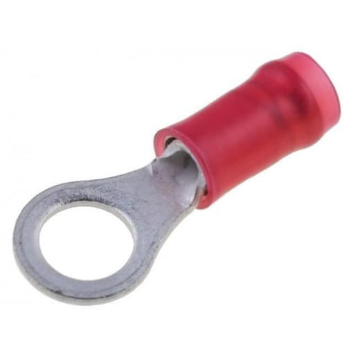 130008; Ring terminal; M5; Ø: 5.2mm; 0.3÷1.42mm2; crimped; for cable; red; TE Connectivity