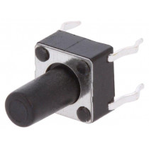 1301.9306; Microswitch TACT; SPST-NO; Pos: 2; 0.05A/12VDC; THT; none; 1.6N; SCHURTER