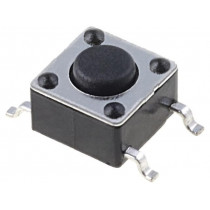 1301.9314; Microswitch TACT; SPST-NO; Pos: 2; 0.05A/12VDC; SMT; none; 1.6N; SCHURTER