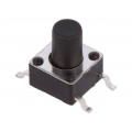 1301.9318; Microswitch TACT; SPST-NO; Pos: 2; 0.05A/12VDC; SMT; none; 1.6N; SCHURTER