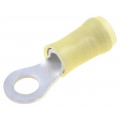 130171; Ring terminal; M5; Ø: 5.2mm; 3÷6mm2; crimped; for cable; insulated; TE Connectivity 130171; Ring terminal; M5; Ø: 5.2mm; 3÷6mm2; crimped; for cable; insulated; TE Connectivity