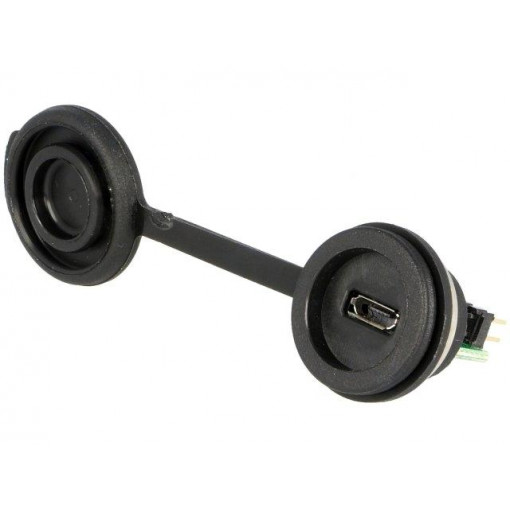 1310-1012-01; USB B micro; 1310; for panel mounting,rear side nut; USB 2.0; ENCITECH