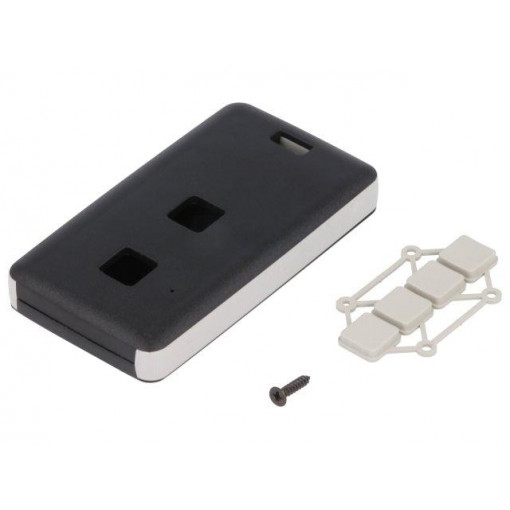13122.23; Enclosure: for remote controller; X: 39mm; Y: 71mm; Z: 11mm; black; TEKO 13122.23; Enclosure: for remote controller; X: 39mm; Y: 71mm; Z: 11mm; black; TEKO