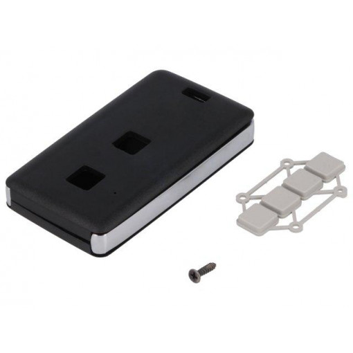 13122.44; Enclosure: for remote controller; X: 39mm; Y: 71mm; Z: 11mm; black; TEKO 13122.44; Enclosure: for remote controller; X: 39mm; Y: 71mm; Z: 11mm; black; TEKO