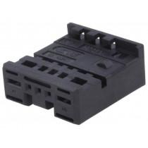 1379217-3; Connector: automotive; MPQ,MQS; plug; female; for cable; black; TE Connectivity