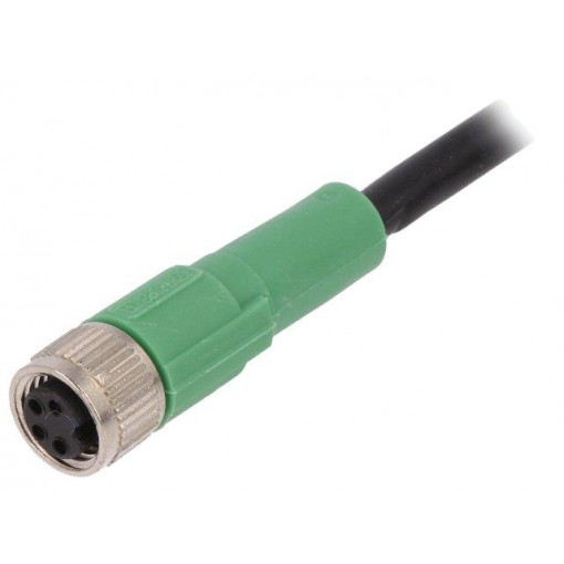 SAC-4P-10,0-PVC/M8FS; Connection lead; M8; PIN: 4; straight; 10m; plug; 30VAC; 4A; -25÷90°C; PHOENIX CONTACT