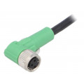 SAC-3P-10,0-PVC/M8FR; Connection lead; M8; PIN: 3; angled; 10m; plug; 250VAC; 4A; -25÷90°C; PHOENIX CONTACT
