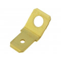 140814-1; Terminal: flat; 6.3mm; 0.8mm; male; M4; screw; brass; angled 45°; TE Connectivity
