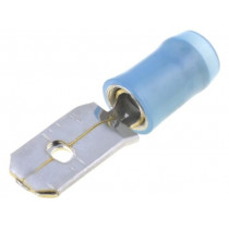 140971-2; Terminal: flat; 6.3mm; 0.8mm; male; 1÷2.5mm2; crimped; for cable; TE Connectivity