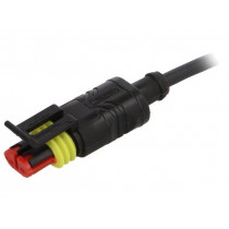 SAC-2P-1,5-PUR/SUSFS; Connection lead; Superseal; PIN: 2; straight; 1.5m; plug; 24VAC; 8A; PHOENIX CONTACT
