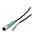 SAC-3P-M12MS/10,0-PVC; Connection lead; M12; PIN: 3; straight; 10m; plug; 250VAC; 4A; 250VDC; PHOENIX CONTACT