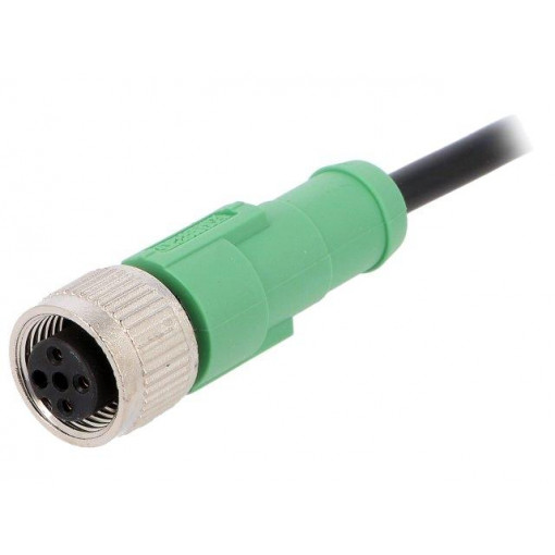 SAC-3P-1,5-PVC/M12FS; Connection lead; M12; PIN: 3; straight; 1.5m; plug; 250VAC; 4A; PHOENIX CONTACT