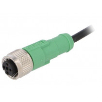 SAC-3P-3,0-PVC/M12FS; Connection lead; M12; PIN: 3; straight; 3m; plug; 250VAC; 4A; 250VDC; PHOENIX CONTACT