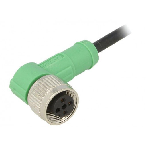 SAC-3P-1,5-PVC/M12FR; Connection lead; M12; PIN: 3; angled; 1.5m; plug; 250VAC; 4A; 250VDC; PHOENIX CONTACT