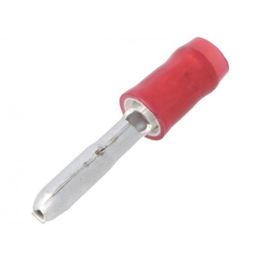 141462-1; Terminal: round; male; Ø: 3mm; 0.5÷1.5mm2; crimped; for cable; red; TE Connectivity