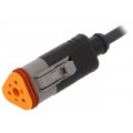 SAC-3P-1,5-PUR/DTFS; Connection lead; DT06-3S; PIN: 3; straight; 1.5m; plug; 48VAC; 8A; PHOENIX CONTACT