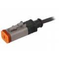 SAC-4P-1,5-PUR/DTFS; Connection lead; DT06-4S; PIN: 4; straight; 1.5m; plug; 48VAC; 8A; PHOENIX CONTACT