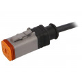 SAC-6P-1,5-PUR/DTFS; Connection lead; DT06-6S; PIN: 6; straight; 1.5m; plug; 48VAC; 8A; PHOENIX CONTACT