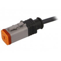 SAC-6P-1,5-PUR/DTFS; Connection lead; DT06-6S; PIN: 6; straight; 1.5m; plug; 48VAC; 8A; PHOENIX CONTACT