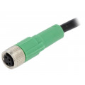 SAC-4P-3,0-PVC/M8FS; Connection lead; M8; PIN: 4; straight; 3m; plug; 30VAC; 4A; -25÷90°C; PHOENIX CONTACT