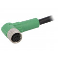 SAC-4P-1,5-PVC/M8FR; Connection lead; M8; PIN: 4; angled; 1.5m; plug; 30VAC; 4A; -25÷90°C; PHOENIX CONTACT