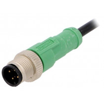 SAC-4P-M12MS/1,5-PVC; Connection lead; M12; PIN: 4; straight; 1.5m; plug; 250VAC; 4A; male; PHOENIX CONTACT