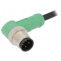 SAC-4P-M12MR/1,5-PVC; Connection lead; M12; PIN: 4; angled; 1.5m; plug; 250VAC; 4A; 250VDC; PHOENIX CONTACT
