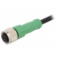SAC-5P-3,0-PVC/M12FS; Connection lead; M12; PIN: 5; straight; 3m; plug; 60VAC; 4A; -25÷90°C; PHOENIX CONTACT