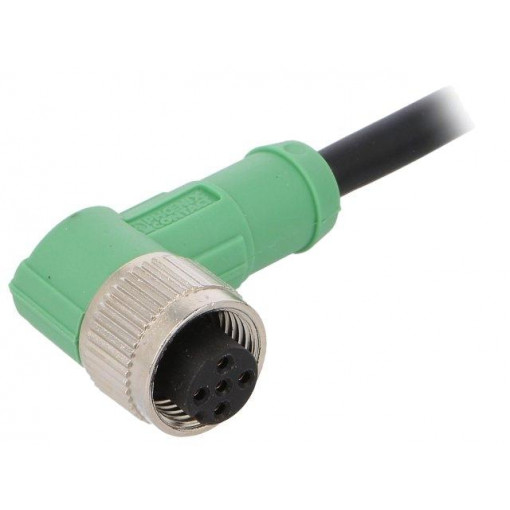 SAC-5P-1,5-PVC/M12FR; Connection lead; M12; PIN: 5; angled; 1.5m; plug; 60VAC; 4A; -25÷90°C; PHOENIX CONTACT