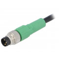 SAC-3P-M8MS/1,5-PVC; Connection lead; M8; PIN: 3; straight; 1.5m; plug; 250VAC; 4A; 250VDC; PHOENIX CONTACT