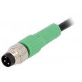 SAC-3P-M8MS/5,0-PVC; Connection lead; M8; PIN: 3; straight; 5m; plug; 250VAC; 4A; -25÷90°C; PHOENIX CONTACT