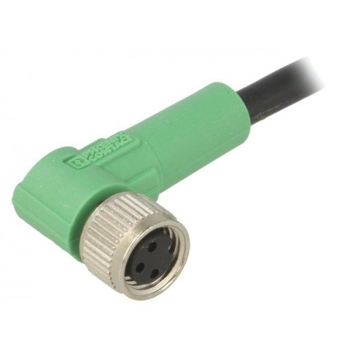 SAC-3P-1,5-PVC/M8FR; Connection lead; M8; PIN: 3; angled; 1.5m; plug; 250VAC; 4A; -25÷90°C; PHOENIX CONTACT