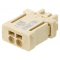14310213101160; Plug; Connector: wire-board; har-flexicon; 2.54mm; ways: 2; tinned; HARTING