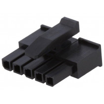 1445022-5; Plug; wire-wire; female; Micro MATE-N-LOK; 3mm; PIN: 5; for cable; TE Connectivity