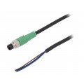 SAC-3P-M8MS/10,0-PVC; Connection lead; M8; PIN: 3; straight; 10m; plug; 250VAC; 4A; 250VDC; PHOENIX CONTACT