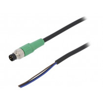 SAC-3P-M8MS/10,0-PVC; Connection lead; M8; PIN: 3; straight; 10m; plug; 250VAC; 4A; 250VDC; PHOENIX CONTACT