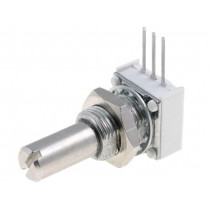 14910F0GJSX10101KA; Potentiometer: shaft; single turn; 100Ω; 1W; ±10%; 6.35mm; THT; VISHAY