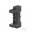 14FF-2Z-C2; Socket; PIN: 8; 10A; 250VAC; Mounting: DIN,on panel; Series: HF115F; HONGFA RELAY