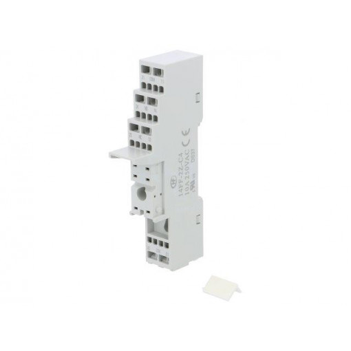 14FF-2Z-C4; Socket; PIN: 8; 10A; 250VAC; Mounting: DIN; Leads: spring clamps; HONGFA RELAY 14FF-2Z-C4; Socket; PIN: 8; 10A; 250VAC; Mounting: DIN; Leads: spring clamps; HONGFA RELAY