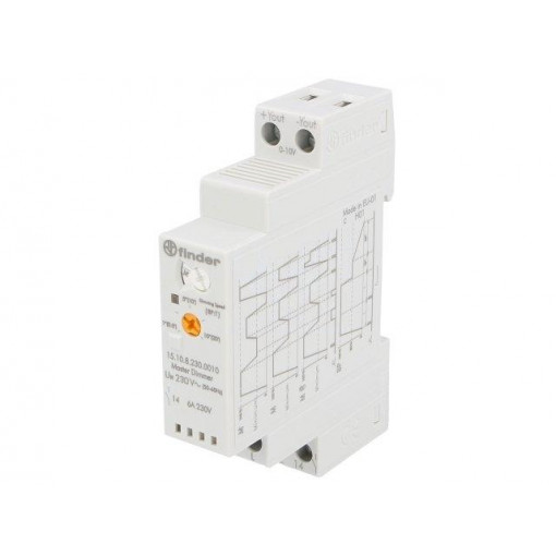 15.10.8.230.0010; Relay: installation; with dimmer; NO; Mounting: DIN; -10÷50°C; IP20; FINDER 15.10.8.230.0010; Relay: installation; with dimmer; NO; Mounting: DIN; -10÷50°C; IP20; FINDER