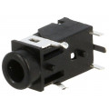 1503 19; Socket; Jack 3,5mm; female; stereo; ways: 4; angled 90°; on PCBs; LUMBERG